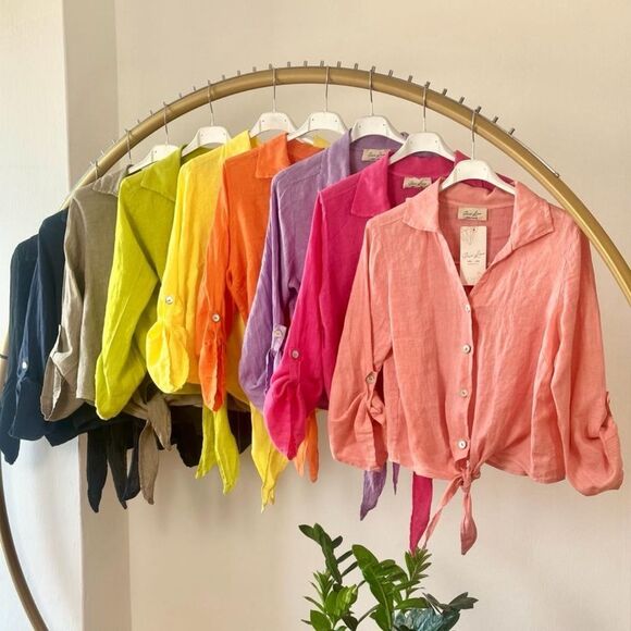 Italian Linen Top - Picture 1 of 13